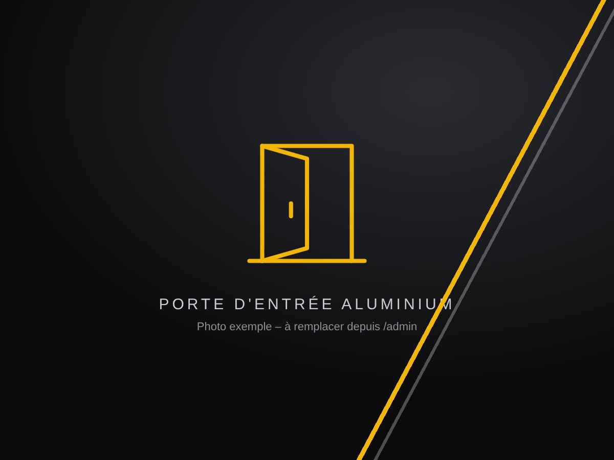 Baie vitrée aluminium noir – Villa – Kénitra